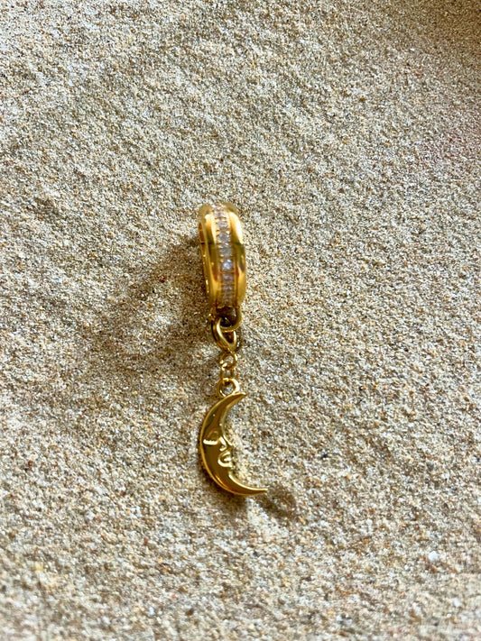 Bijou élégance lune dorée