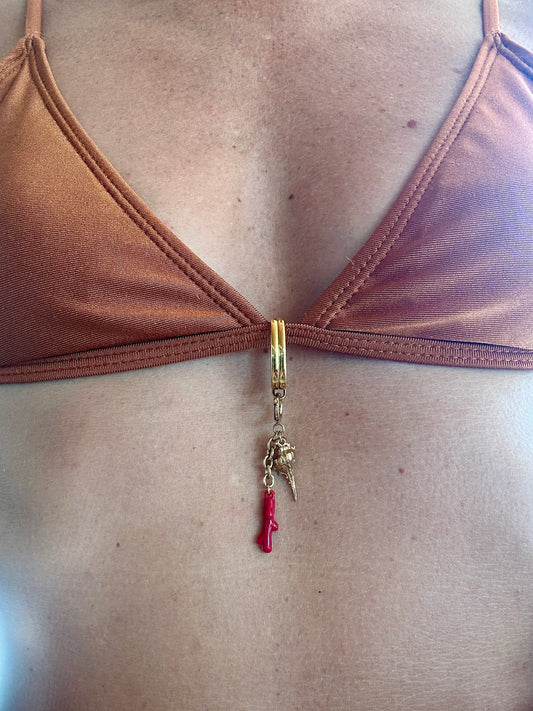 Bijou de maillot de bain - Impérial Coquillage Corail