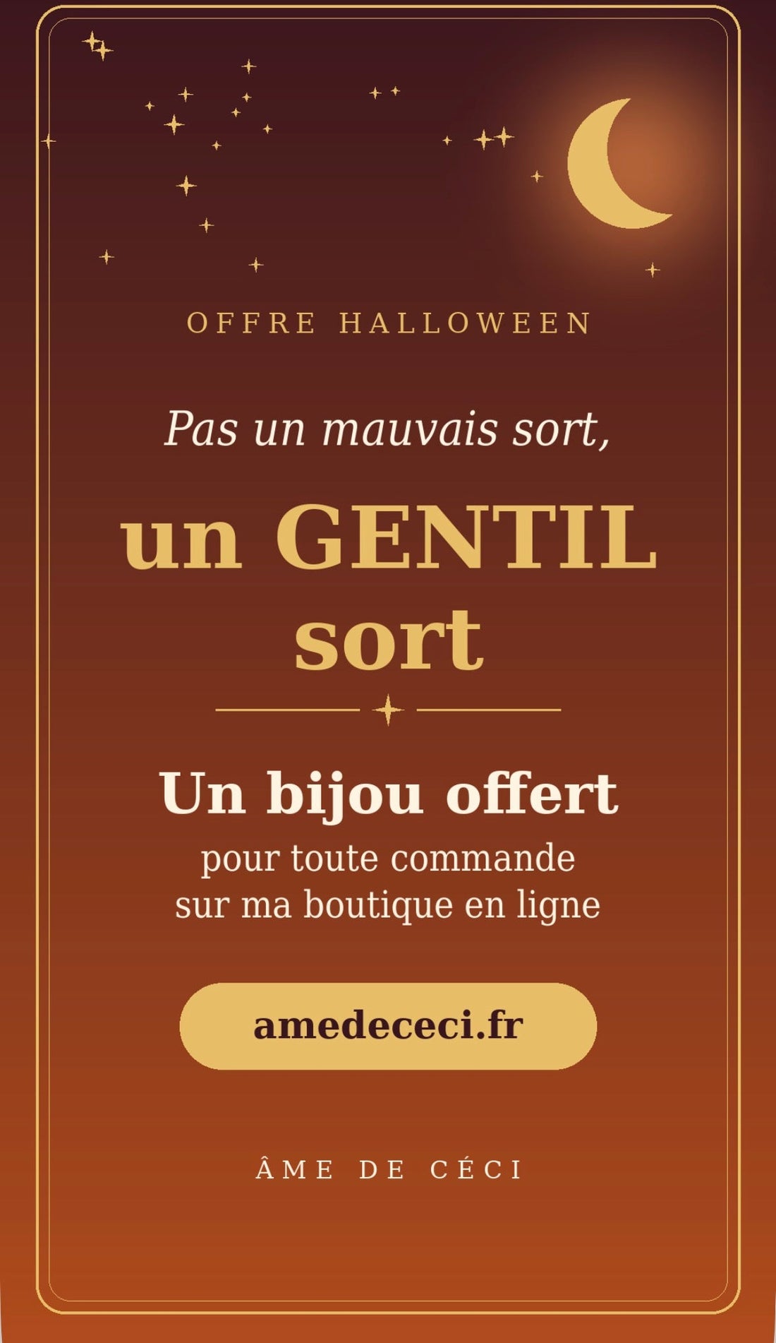🎃 Halloween chez AME de Céci : un bijou offert !