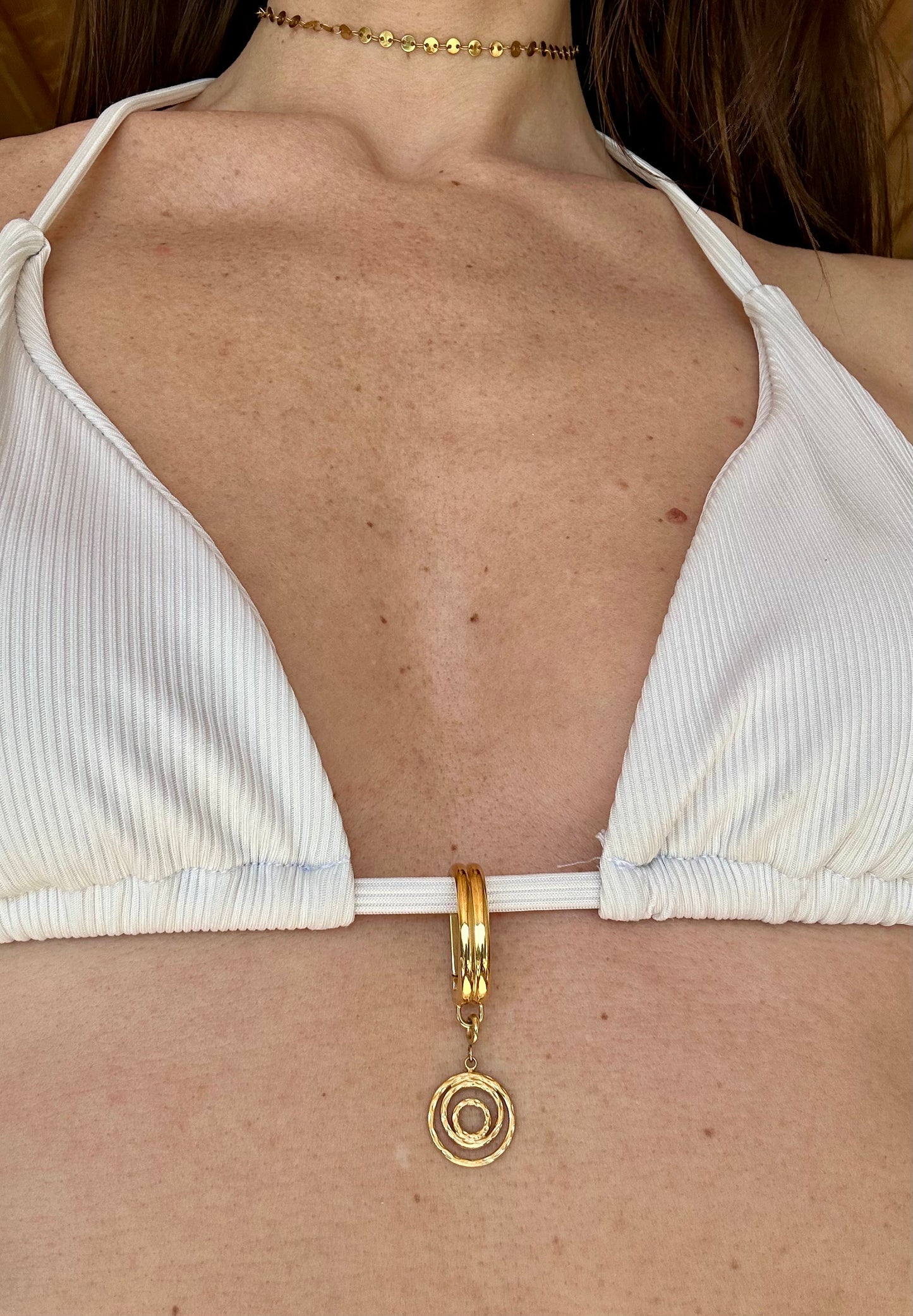 Bijou de maillot de bain - Impériale Spirale Dorée